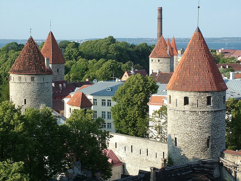 Medieval town wall of Tallinn