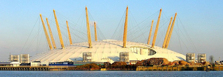 The Millennium Dome, now called the O2 Arena