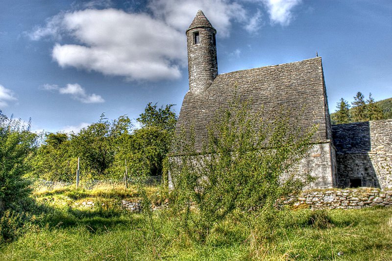 A monastery in Glendalough, Ireland