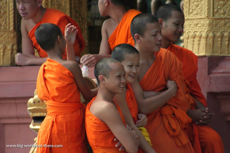 Monks in Luang Prabang