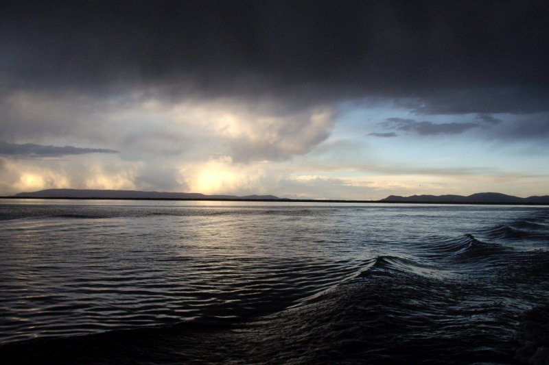 Moody weather at Lake Titicaca, Bolivia