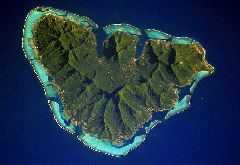 NASA satellite view of Moorea