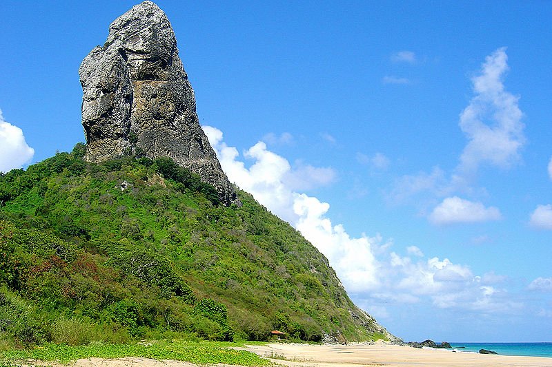 Morro do Pico, the highest peak on Fernando de Noronha, at 321 meters