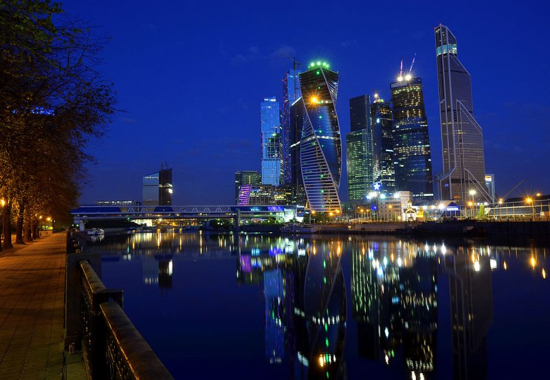 Moscow City skyscrapers