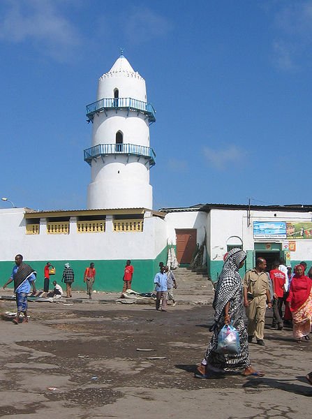 Mosque at market place in Djibouti City