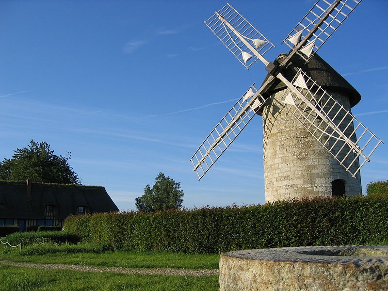 Moulin de Hauville windmill, Upper Normandy