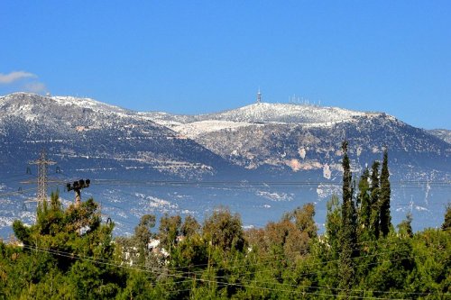 Mount Parnitha, as seen from Athens