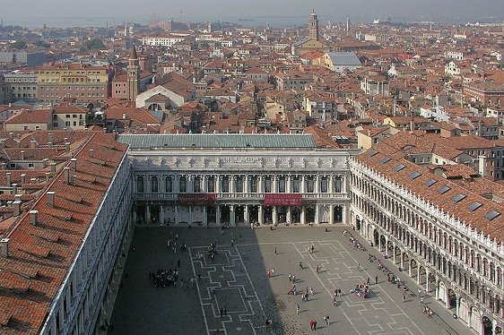 Napoleonic Wing at St Mark's Square, with the Procuratie Nuove to its left