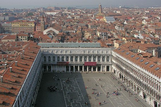 Napoleonic Wing at St Mark's Square, with the Procuratie Nuove to its left
