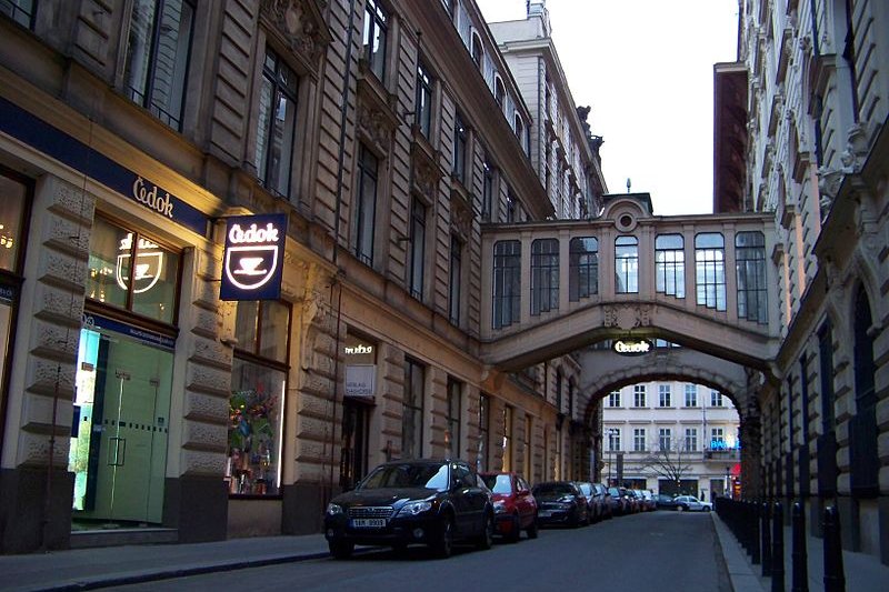 Nekázanka Street in Prague New Town