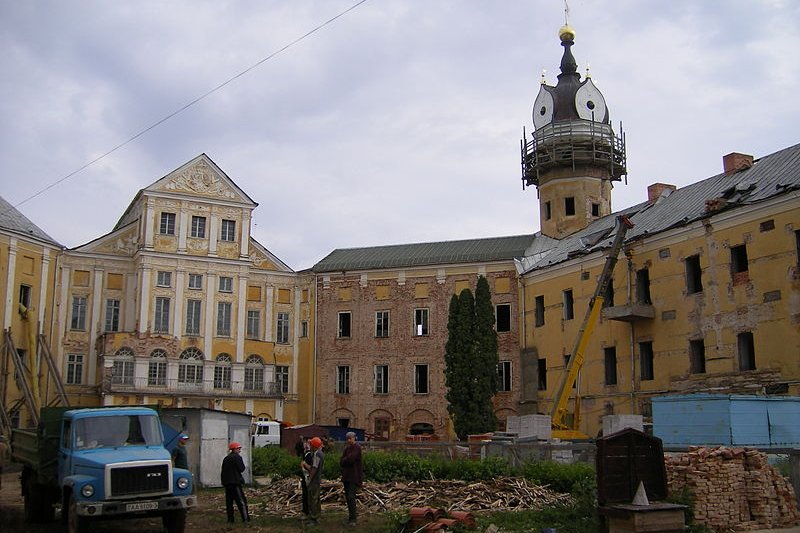Nesvizh Castle under restoration