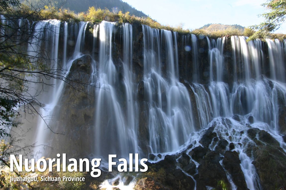 Nuorilang Waterfall, Jiuzhaigou