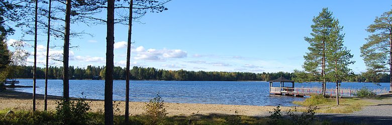 Lake Nydalasjön in Umeå, Sweden