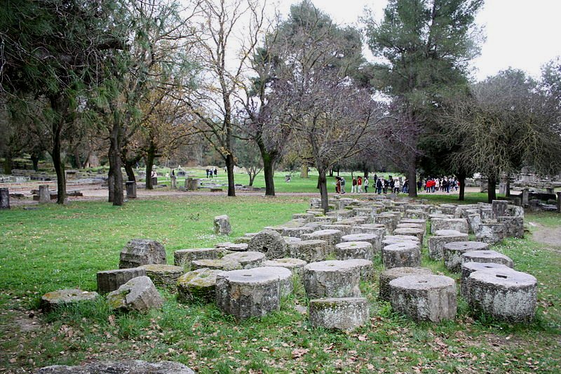 Some of the ancient ruins of Olympia, Greece