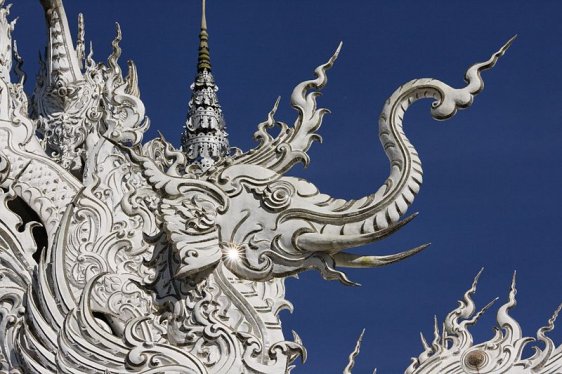 Ornamentation at Wat Rong Khun