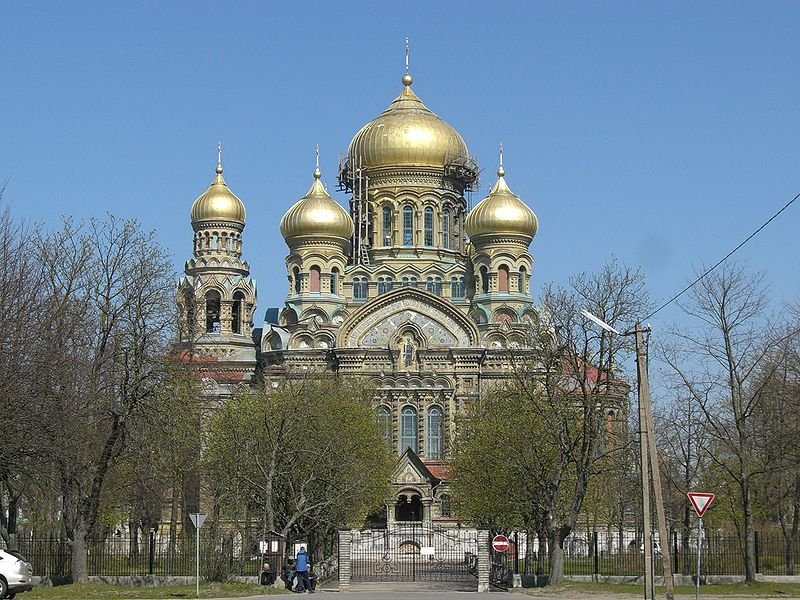 The Orthodox Church in Karosta, in the northern neighborhood of Liepāja