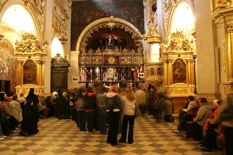 Outside the Shrine of the Black Madonna at Jasna Góra Monastery