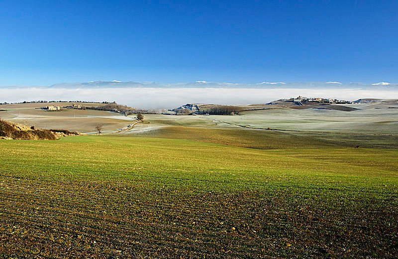 The landscape at Pamplona, Spain