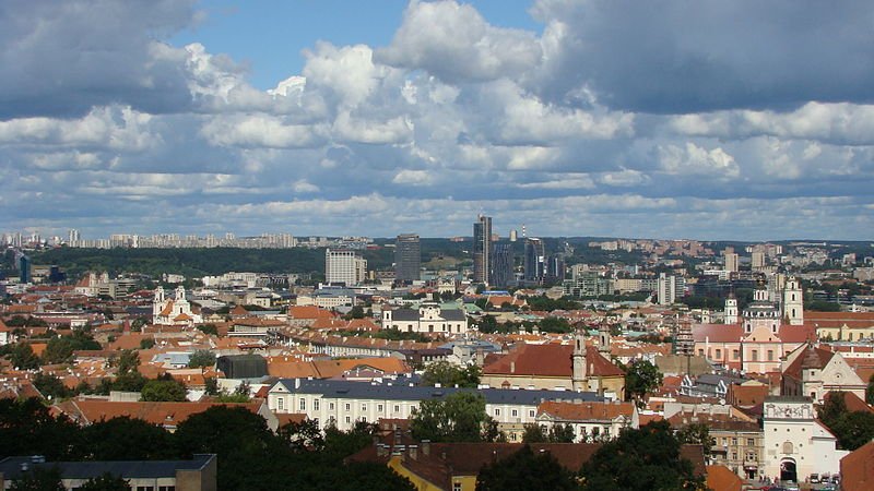 Panoramic view of Vilnius