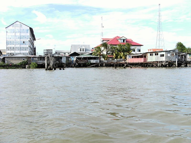 Paramaribo as seen from the Suriname River