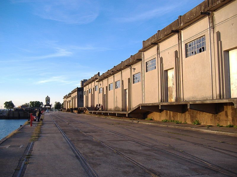 The old port facilities at Paysandú, Uruguay