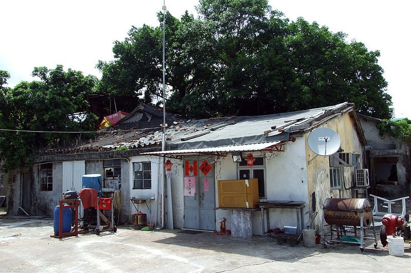 A house (leather factory) on Peng Chau Island, Hong Kong