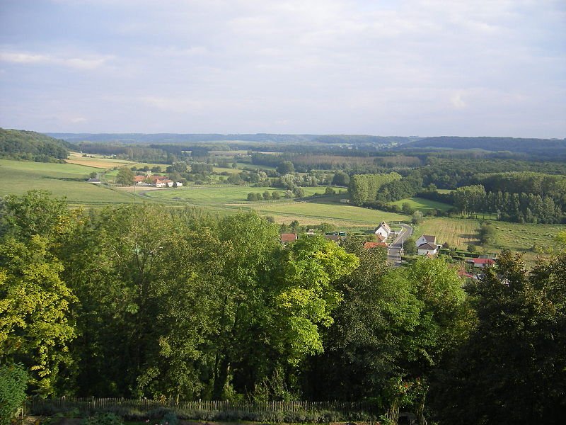 Picardy landscape looking northeast towards St. Gobain Forest