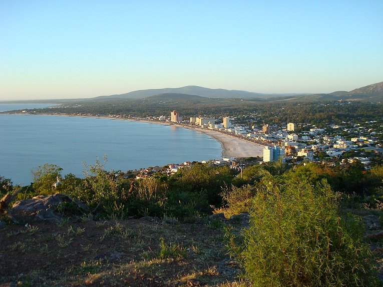 Piriápolis, Uruguay, as seen from the top of Cerro San Antonio