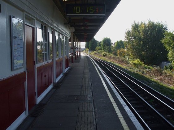 Platform Level at the South Kenton station