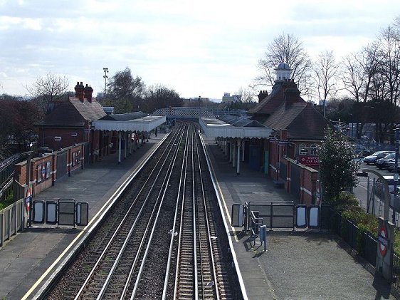 Platform level at Barkingside Tube Station