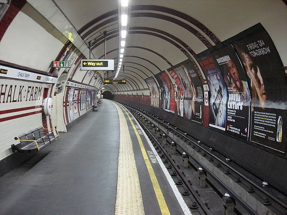 Platform level, Chalk Farm Tube Station