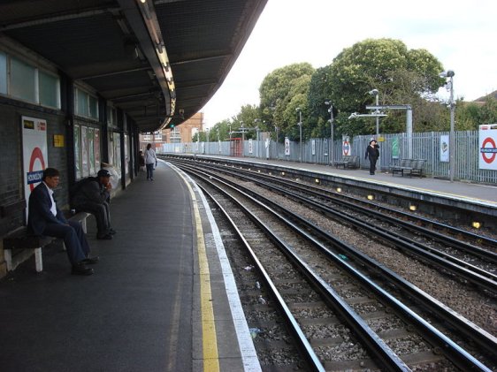 Platform level at Hounslow East Tube Station