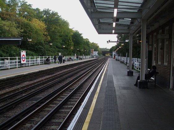 Platform level at Kingsbury Tube Station