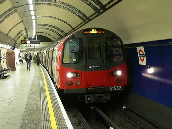 Platform level, Mornington Crescent Tube Station