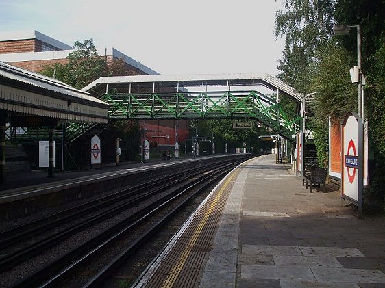 Platform level at North Ealing Tube Station