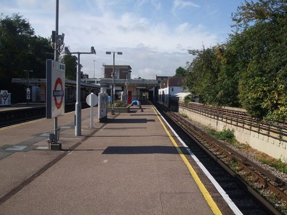 Platform level at Northfields Tube Station