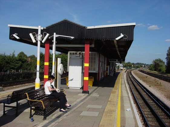 Platform level at Northwick Park Tube Station