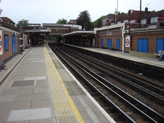 Platform level at Northwood Tube Station