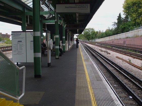 Platform level at Preston Road Tube Station