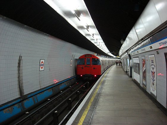 Platform level at Tottenham Hale Tube Station