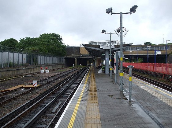 Platform level at West Ruislip Tube Station