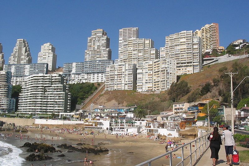 Playa Concón in Viña del Mar, Chile