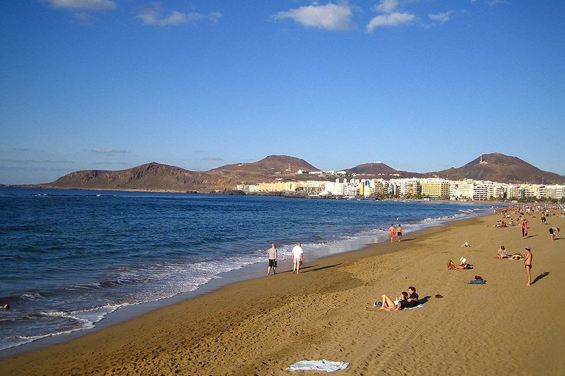 Playa de Las Canteras, Las Palmas de Gran Canaria, Spain