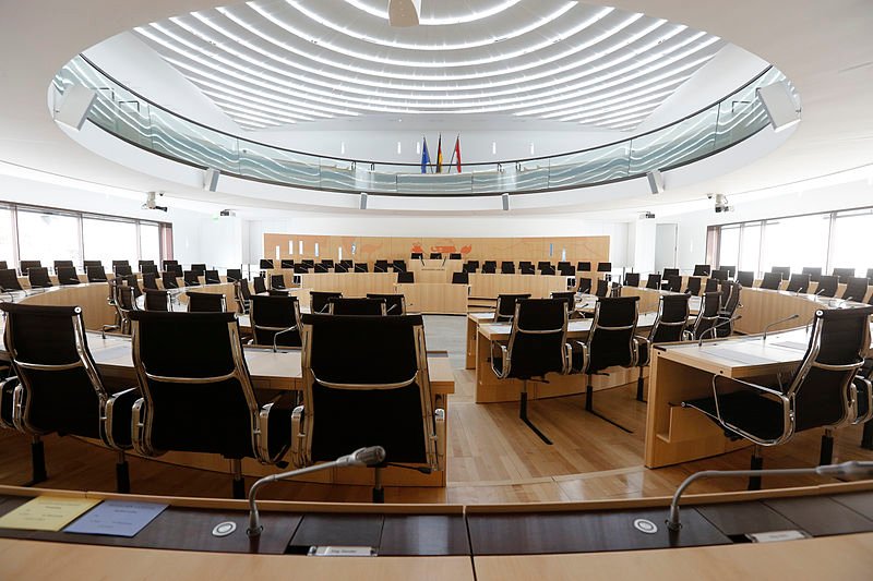 Plenary Hall at the Hessian Parliament, Wiesbaden