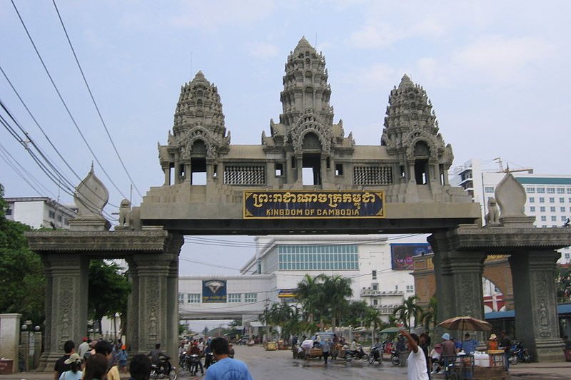 Border crossing in Poipet, Cambodia