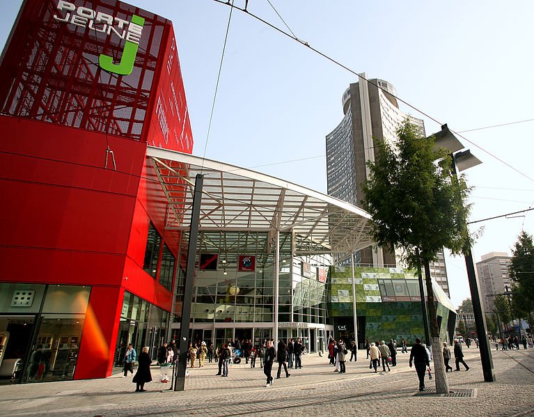 Porte Jeune, the commercial center of Mulhouse