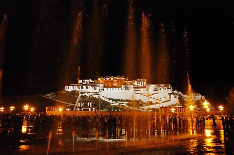 Potala Palace at night