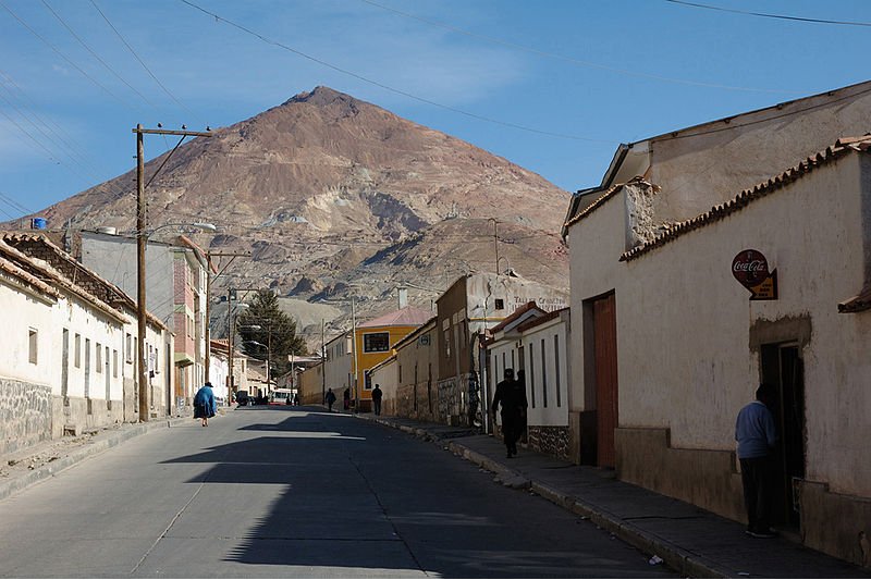 Potosí, Bolivia, with Cerro Rico in the background