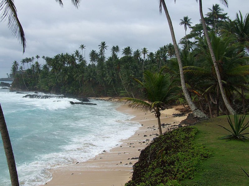 Praia de Santo António in Ilhéu das Rolas