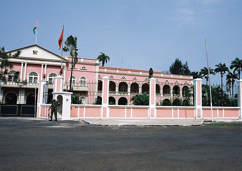 The presidential palace in São Tomé